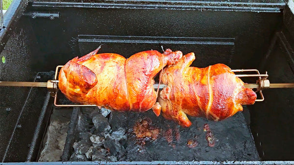 Rotisserie Chicken - Hasty Bake Legacy Rotisserie